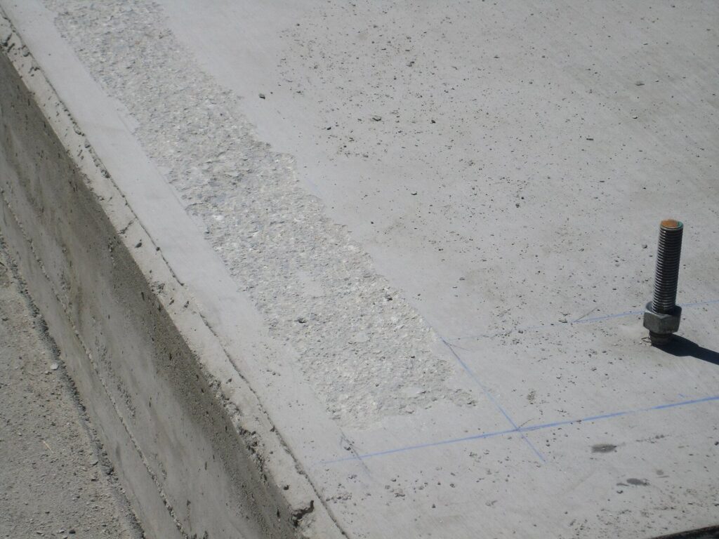 Concrete Foundation Scabbling Closeup